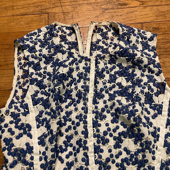 Lela Rose blue and white dress - Picture 4 of 6